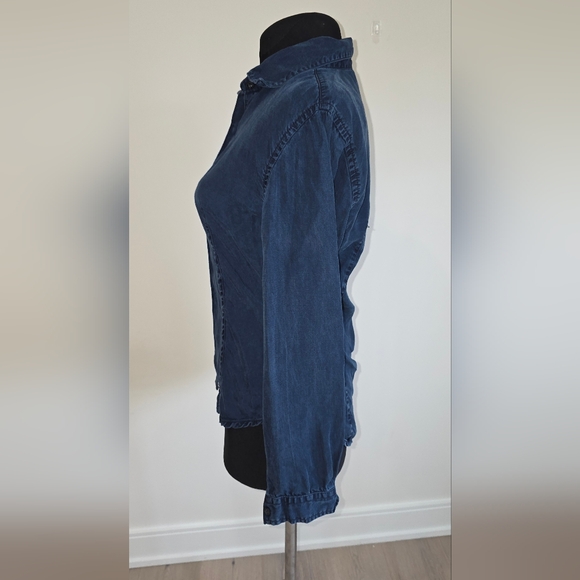 Vintage Machine jeans button down shirt XS-S - Picture 2 of 7